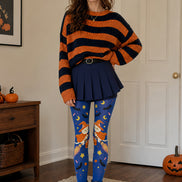 Cute Witch Cat Tights Halloween Party Hosiery L68-86