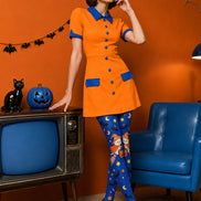 Cute Witch Cat Tights Halloween Party Hosiery L68-86