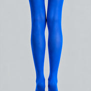 Blue Cat Graphic Tights Pink Kitty Pantyhose L68-87