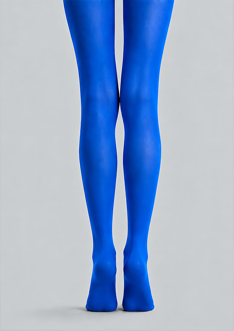 Blue Cat Graphic Tights Pink Kitty Pantyhose L68-87