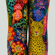 Colorful Animal Print Tights Floral Graphic Hosiery L68-89