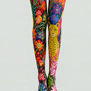 Colorful Animal Print Tights Floral Graphic Hosiery L68-89
