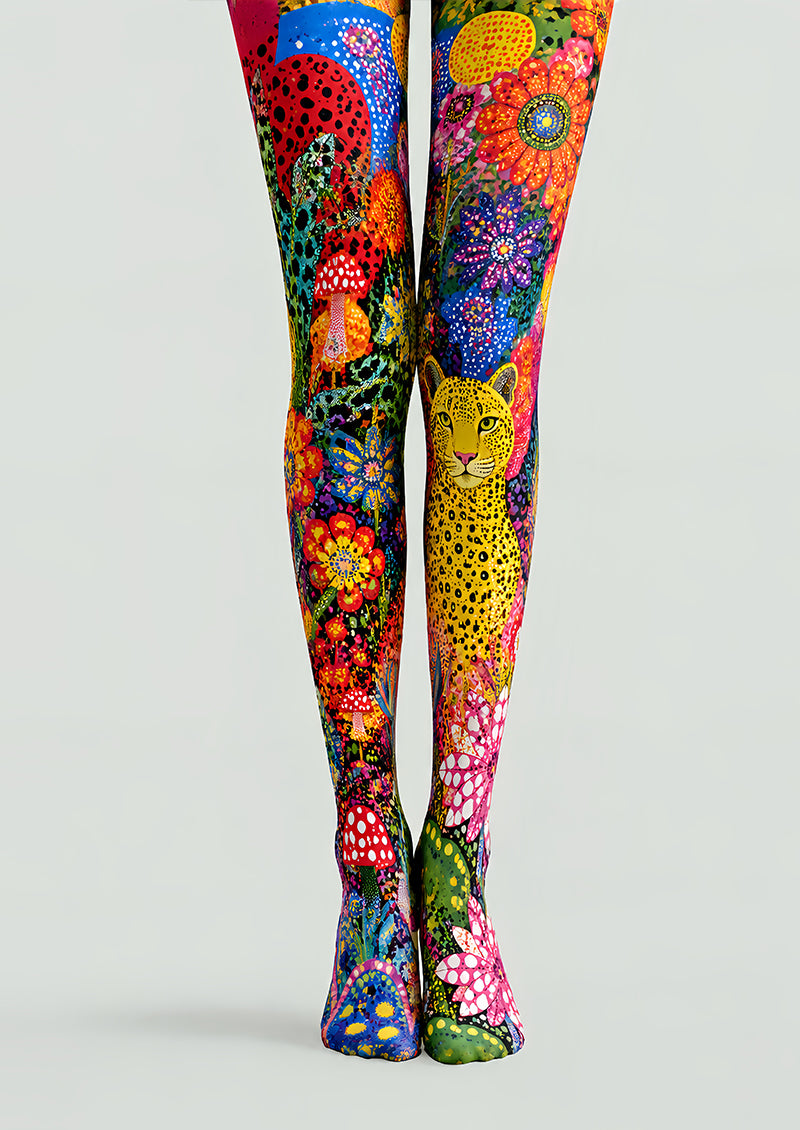 Colorful Animal Print Tights Floral Graphic Hosiery L68-89