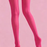 Pop Art Leopard Print Tights Pink Pantyhose L68-90