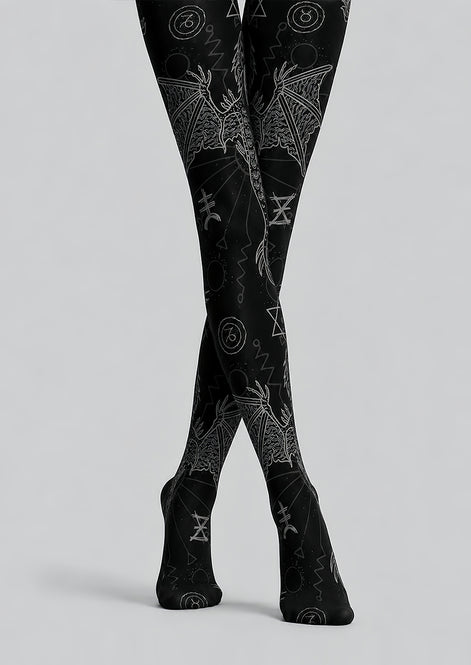 Dark Symbol Bat Tights Hosiery Pantyhose L69-10