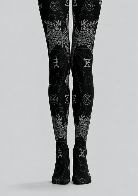 Dark Symbol Bat Tights Hosiery Pantyhose L69-10