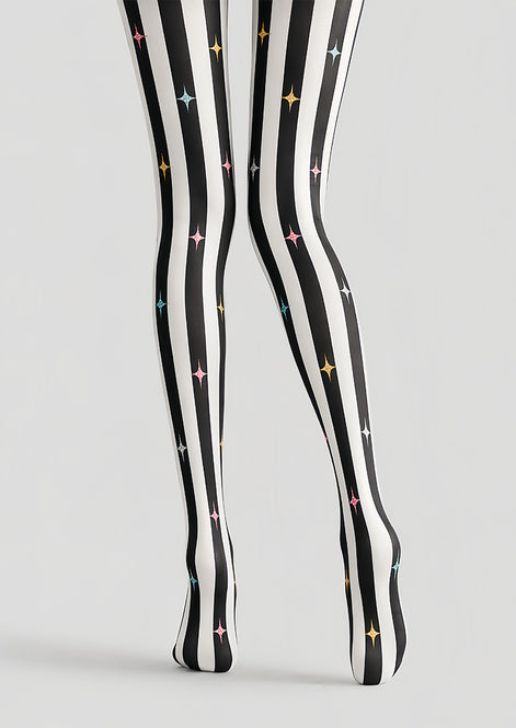 Colorful Star Stripe Tights Carnival Pantyhose L69-12