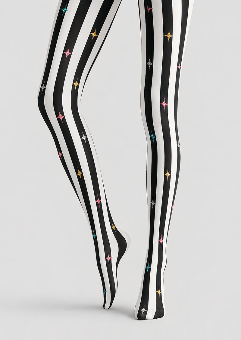 Colorful Star Stripe Tights Carnival Pantyhose L69-12