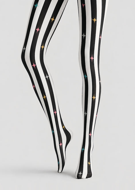 Colorful Star Stripe Tights Carnival Pantyhose L69-12