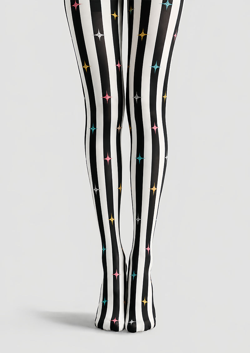 Colorful Star Stripe Tights Carnival Pantyhose L69-12