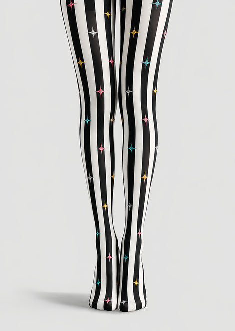 Colorful Star Stripe Tights Carnival Pantyhose L69-12