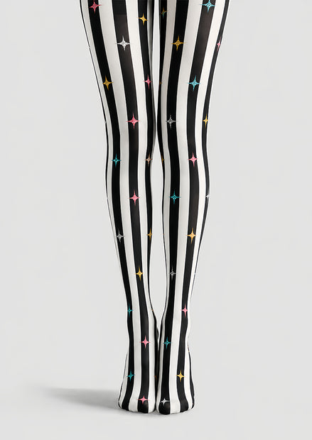 Colorful Star Stripe Tights Carnival Pantyhose L69-12