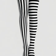 Beetlejuice Inspired Stripe Tights Hosiery Pantyhose L69-13