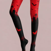Haunted Graveyard Tights Hosiery Pantyhose L69-14