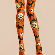 Halloween Costume Tights Pumpkin Bat Cat Hosiery L69-17