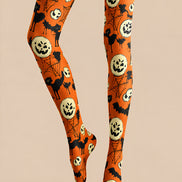 Halloween Costume Tights Pumpkin Bat Cat Hosiery L69-17