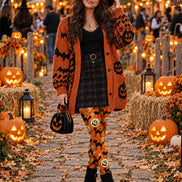 Halloween Costume Tights Pumpkin Bat Cat Hosiery L69-17