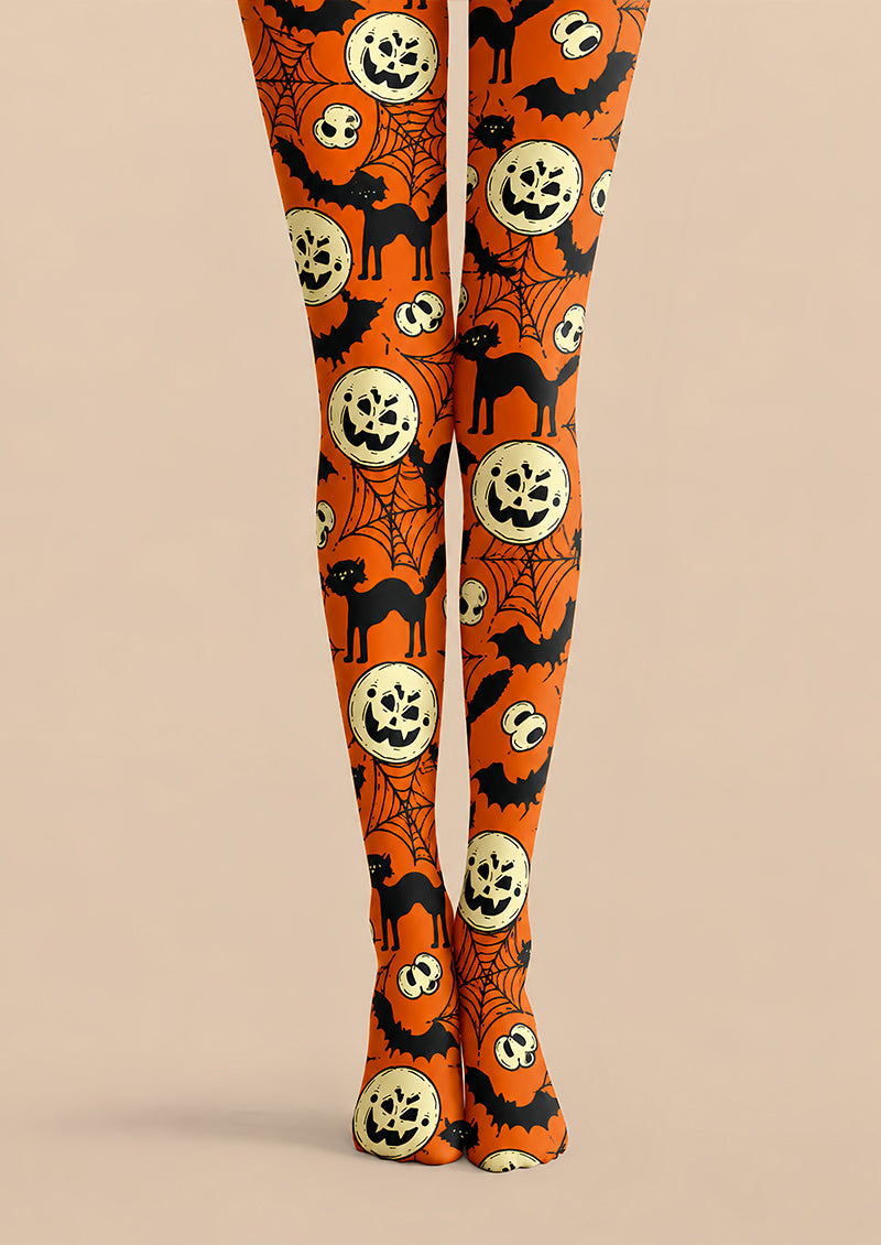 Halloween Costume Tights Pumpkin Bat Cat Hosiery L69-17