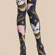 Cute Flying Bat Graphic Tights Hosiery L69-18