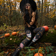 Cute Flying Bat Graphic Tights Hosiery L69-18