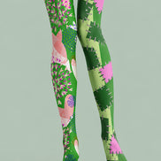 Monster Patchwork Tights Hosiery Pantyhose L69-19