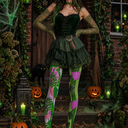 Monster Patchwork Tights Hosiery Pantyhose L69-19