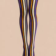 Witchy Stripe Halloween Tights Colorful Pantyhose L69-21
