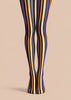 Witchy Stripe Halloween Tights Colorful Pantyhose L69-21