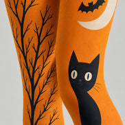 Halloween Cat Pumpkin Tights Hosiery Pantyhose L69-22