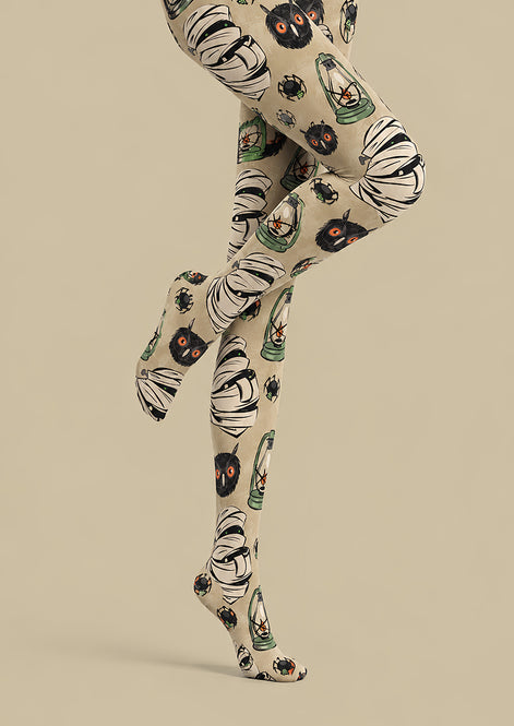 Mummy Owl Halloween Costume Tights L69-23