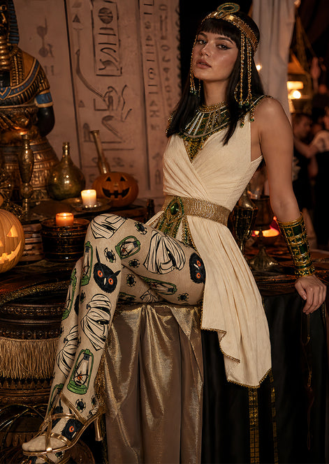 Mummy Owl Halloween Costume Tights L69-23
