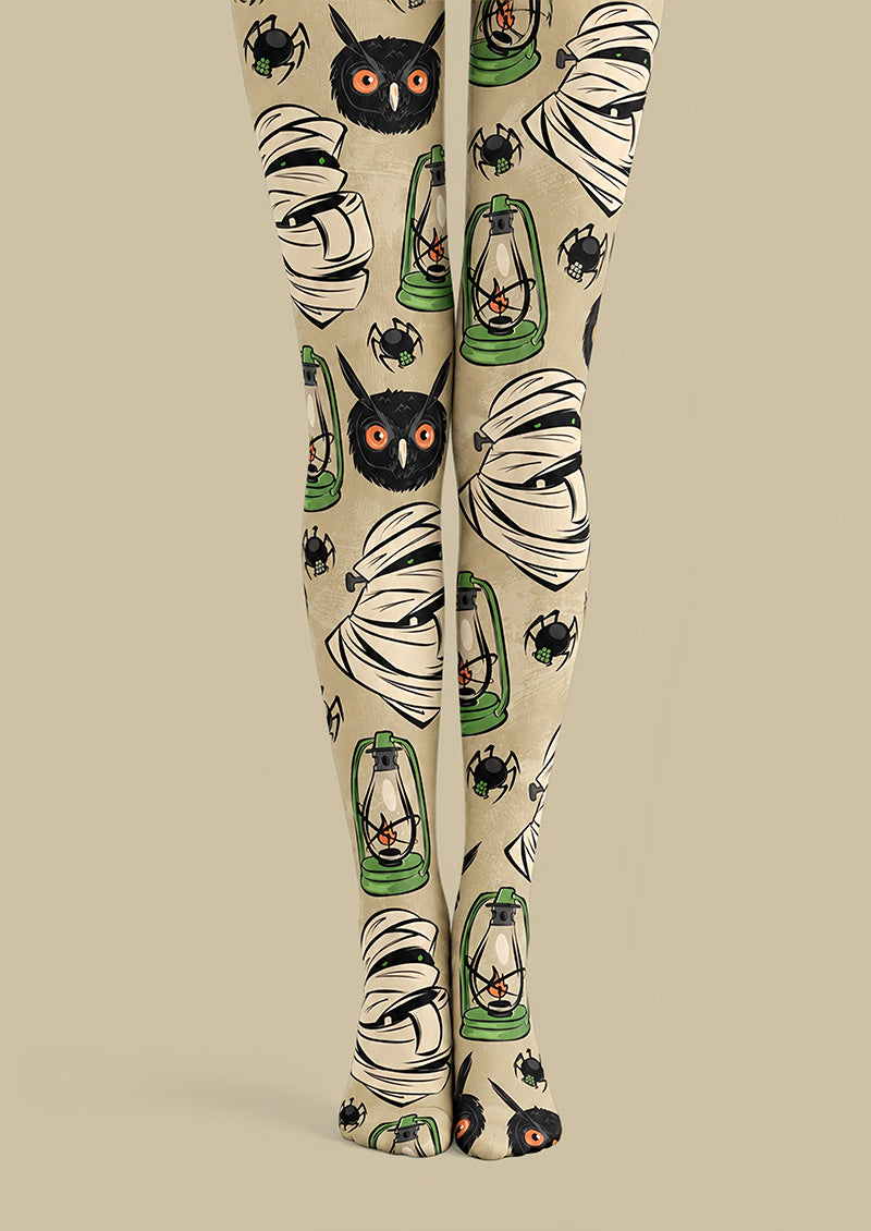 Mummy Owl Halloween Costume Tights L69-23