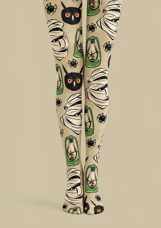 Mummy Owl Halloween Costume Tights L69-23
