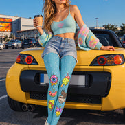 Cute Cartoon Graphic Tights Hosiery Pantyhose L69-25