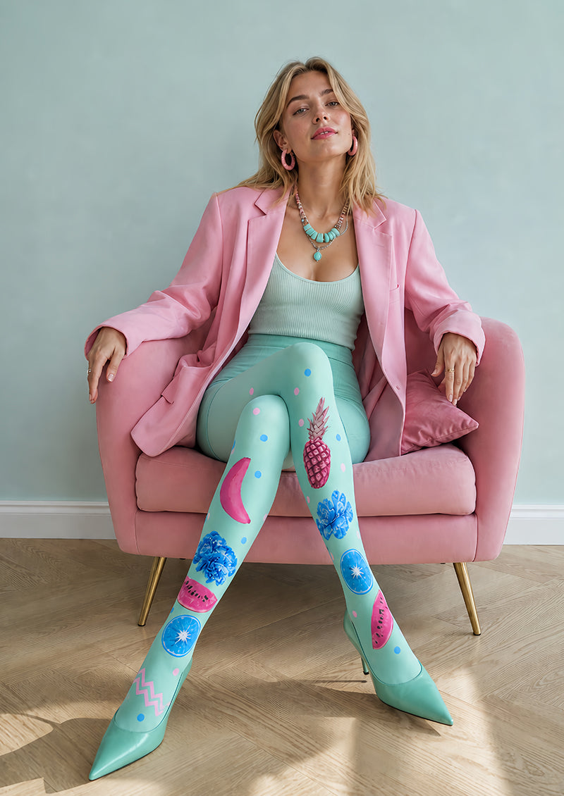 Cute Fruit Graphic Tights Hosiery Pantyhose L69-26