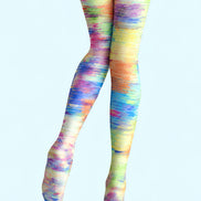 Rainbow Abstract Pattern Tights Hosiery Pantyhose L69-27