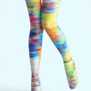 Rainbow Abstract Pattern Tights Hosiery Pantyhose L69-27