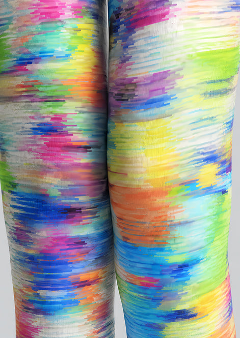 Rainbow Abstract Pattern Tights Hosiery Pantyhose L69-27