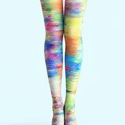 Rainbow Abstract Pattern Tights Hosiery Pantyhose L69-27