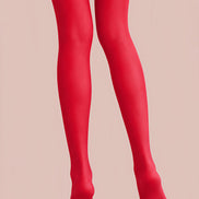 Red Gothic Insect Print Tights Hosiery L69-28