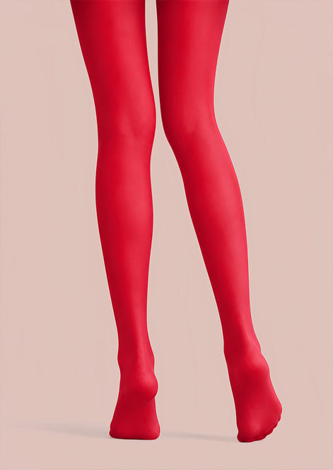 Red Gothic Insect Print Tights Hosiery L69-28