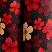 Gothic Red Flower Pattern Tights Hosiery Pantyhose L69-36