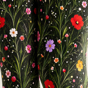 Wildflower Garden Floral Tights Hosiery Pantyhose L69-40