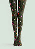 Wildflower Garden Floral Tights Hosiery Pantyhose L69-40