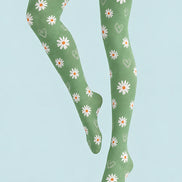 Cute Daisy Heart Pattern Tights Hosiery Pantyhose L69-41
