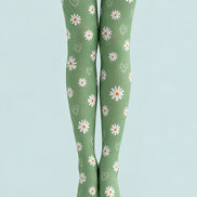Cute Daisy Heart Pattern Tights Hosiery Pantyhose L69-41