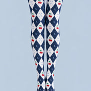 Preppy Cherry Pattern Argyle Diamond Tights L69-46