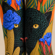 Black Panther Floral Graphic Tights Hosiery Pantyhose L69-52