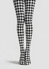 Black White Houndstooth Tights Hosiery Pantyhose L69-55