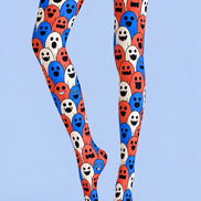 Fun Ghost Pattern Halloween Tights Pantyhose L69-60